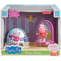 Coffret le studio de danse de peppa pig - 2 figurines et accessoires - peppa le cochon