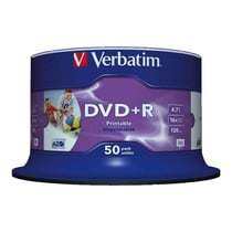 Verbatim DVD+R 4,7 Go 16x imprimable - 50 pièces