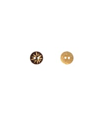 Lot de 6 boutons coco gravé edelweiss