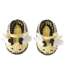 Kit Crochet Baby Booties - Abeille de Rico Design : Des chaussons adorables pour un bébé tout en douceur Jaune