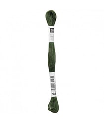 Fil à broder mouliné Uni - Rico Design 203 Vert