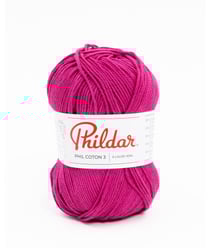 Fil coton à tricoter PHIL COTON 3 - Phildar - PPSC - certifié Oeko-Tex Bougainvillier Violet