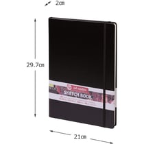 Carnet - Croquis - Dessin - A4 - 21x29,7cm - 80 pages - 140g - Noir - Sakura