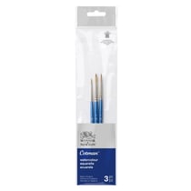3 pinceaux - Rond - Aquarelle - Synthétique - Cotman - Série 111 - N°1,3,5