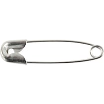 Épingles à nourrice, L : 22 mm, ép. 0,6 mm, argent, 100 pièces/ 1 Pq.