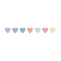 Washi Tape Candy Hearts, 15mm, rouleau 10m