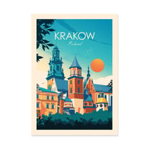 Affiche 50x70 cm - Krakow Poland - Studio Inception