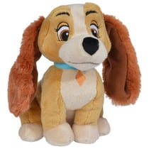 Peluche disney : chien miss lady 37 cm - belle et le clochard - nicotoy