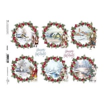 Tags éléments décoratif en papier à découper scrapbooking NOEL 186