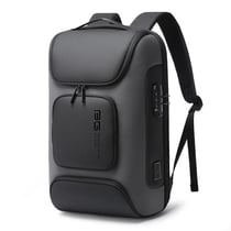 Sac À Dos Ordinateur Antivol Étanche Avec Port USB 15.6 Pouces Noir Gris YONIS