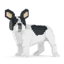 Chien Bouledogue Français qui tourne la tête caille noir Taille standard | JEKCA | 14 ans et +
