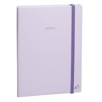 Carnet de notes - Pastel - Violet - Pages Lignées - 15x21 cm - Papier Clairefontaine blanc - Fabrication française -  Quo Vadis