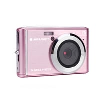 AGFA PHOTO Realishot DC5500 - Appareil Photo Numérique Compact, 24 MP, Ecran LCD 2,4", Zoom Digital 8x, Vidéo HD 720p, Mémoire Externe SD, Batterie Lithium - Rose