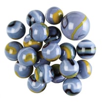 Filet de 20 billes 16 mm + 1 calot 25 mm oeil de vipere - kim play - jeu de recreation, adresse