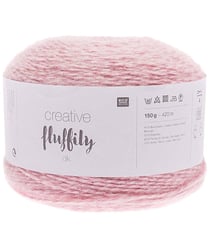 Coton à tricoter Creative FLUFFILY - 150 GR - Rico Design 04 Rose
