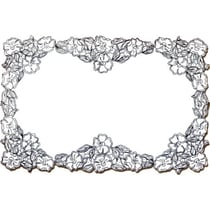LUC - Napperon Rectangulaire 40x80 cm 100% Coton Blanc