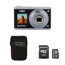 AGFA PHOTO Realishot DC9200 - Appareil Photo Numérique Compact, 24 MP, Vidéo 4K, Zoom Optique 10x, Ecran Double 2,8" + 1,54", Capteur CMOS, Stabilisation d'Image, Batterie Lithium