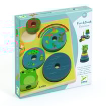 Puzz and Stack Rainbow puzzle d encastrement - Djeco