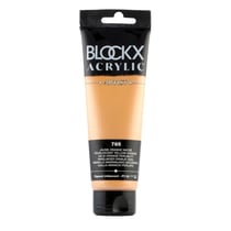 Peinture acrylique - Jaune orange nacré - 765 - BLOCKX Artist - Qualité beaux-arts - Tube 120ml
