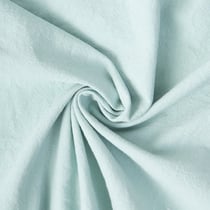 Tissu Coton Lavé aspect Lin uni Vert artique