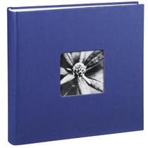 Album photo HAMA Jumbo Fine Art - Papier structuré - Bleu - 30 x 30 cm - 100 pages blanches