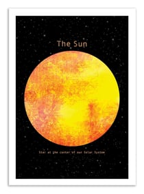 Affiche 30 x 40 cm - The Sun - Terry Fan