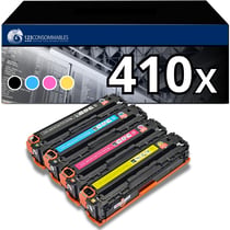 410X - Pack 4 toners HP 410X compatibles Color LaserJet Pro M477fdw M452dw - 123CONSOMMABLES