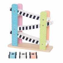 Jouet en bois - Rampe de course, circuit voiture looping