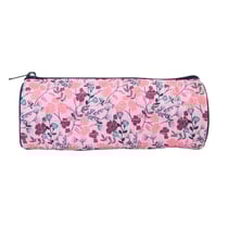 Trousse Scolaire Ronde - Multicolore- Fleurs - Bagtrotter