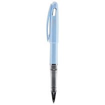 Feutre plume PENTEL Tradio - Encre noire - Pointe ogive - Corps bleu ciel