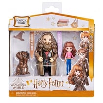 Pack amitie figurines magical minis harry potter : hermione granger, rubeus hagrid, fang - wizarding world - spin master - 20133241