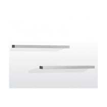 LARA 2 Etagères bois laqué blanc - Vipack