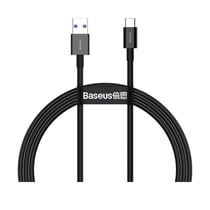Baseus Câble de Charge et Transfert USB-USB-C 66W 1m Noir