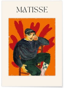 Affiche Matisse - Jeune Homme Assis | A3 : 29,7x42cm