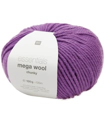 Laine à tricoter Essentials Mega Wool Chunky - Rico Design 31 Lilas violet