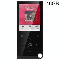 Lecteur MP4 16GB Écran Tactile 2.4 Pouces Support E-Book Alarme Argenté Noir YONIS