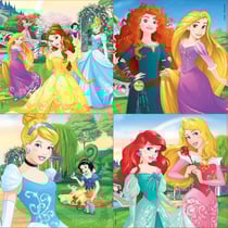 4 puzzles progressifs - EDUCA - Malette Puzzles Progressifs Disney Princess