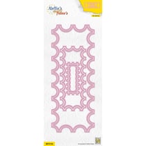 Gabarit de découpe pour machine - Nellie's Choice - Rectangle - 6 pièces