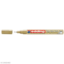 Marqueur peinture multisurfaces Edding 780 - Doré - Pointe 0,8 mm
