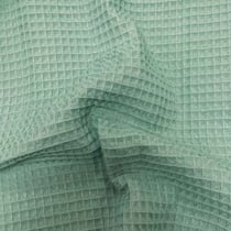 Tissu Nid d'abeille uni Vert amande - Au mètre