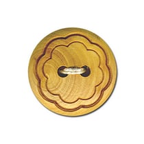 Bouton bois fleur bois