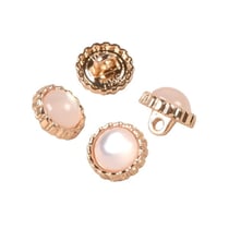 Lot de 6 boutons bijou perle ivoire 11mm