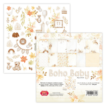 Pochette de 12 feuilles recto verso Boho baby CRAFT AND YOU DESIGN