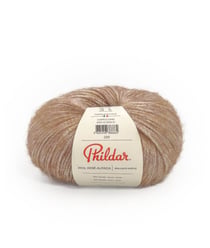 Pelote de laine et Mohair à tricoter PHIL IRISE ALPAGA - Phildar Cappuccino Marron