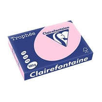 Clairefontaine - Trophée - Réf : 1210C – Papier Multifonctions (copie, laser, jet d'encre) - Coloris Rose - Format A4 : 210 x297 - Ramette de 250 feuilles - Grammage : 120 g/m²