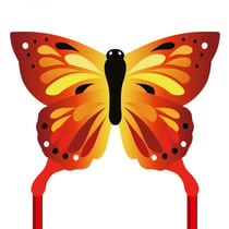 Cerf-volant Monofil Ecoline Butterfly Kite Sunrise - HQ KITES