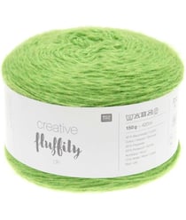 Coton à tricoter Creative FLUFFILY - 150 GR - Rico Design 18 Vert Herbe