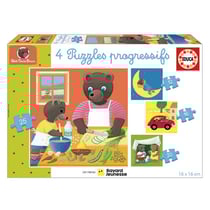 Puzzle progressif Petit Ours Brun - 12 16 20 25 pcs