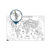 Coloriage Géant Pour Enfants L'Atlas 80 X120 Cm