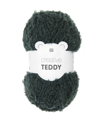 Fil à tricoter Creative Teddy 100 gr - Rico Design 04 Vert pétrole